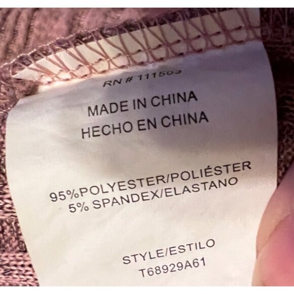 A.U.W Women's dusty pink pullover cap sleeve top size L - Picture 8 of 8